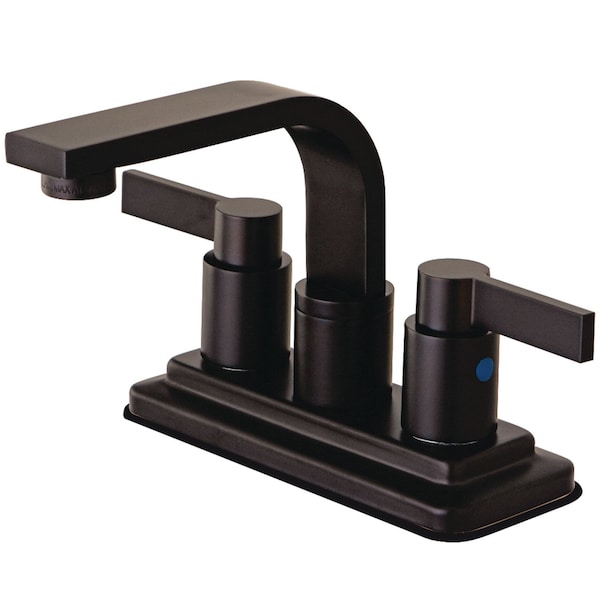 Kingston Brass KB8465NDL NuvoFusion 4" Centerset Bathroom Faucet, Oil Rubbed Bronze KB8465NDL - main